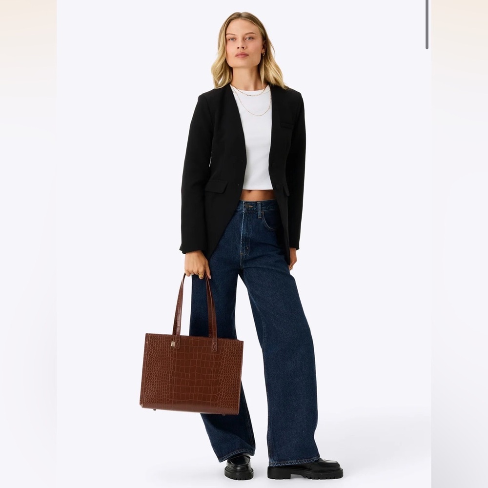 BEIS | The Work Tote | Maple Croc